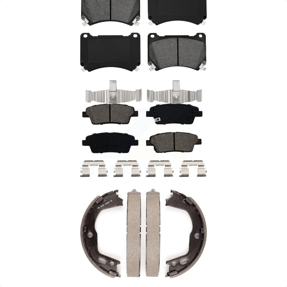 [Avant + Arrière] Kit de plaquette (semi-métallique) de frein pour Hyundai Genesis KSN-100814