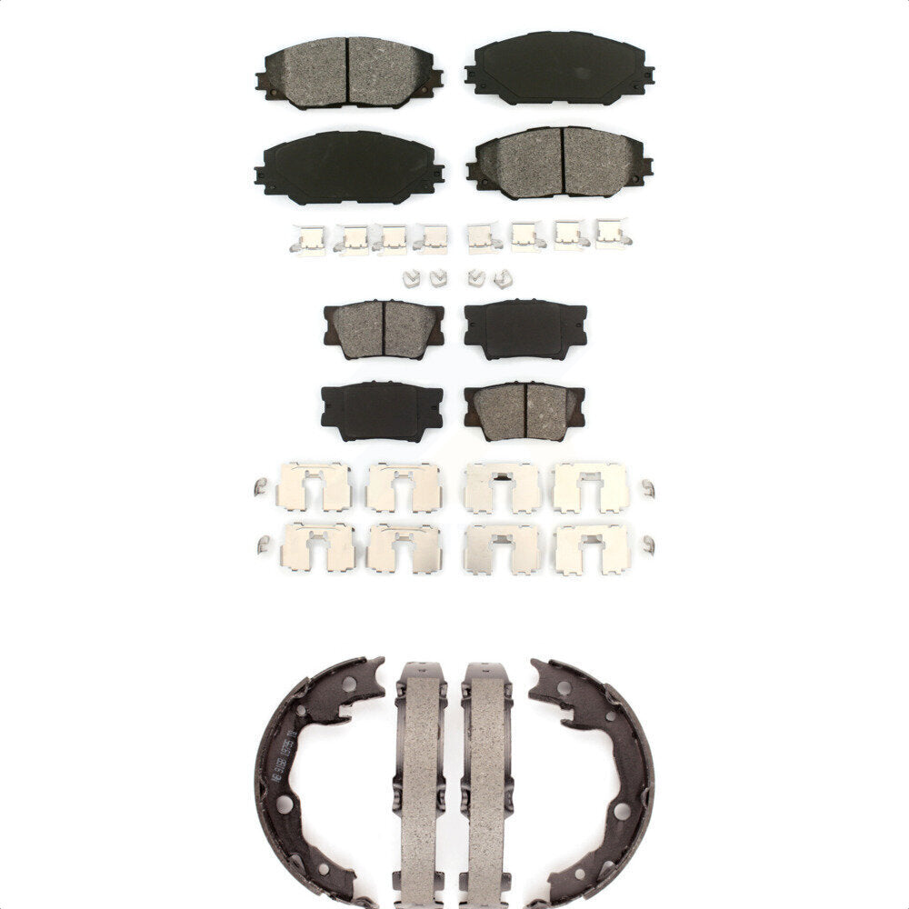 [Avant + Arrière] Kit de plaquette (semi-métallique) de frein pour Toyota RAV4 Matrix Pontiac Vibe KSN-100819