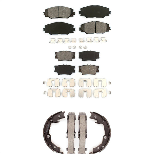 [Avant + Arrière] Kit de plaquette (semi-métallique) de frein pour Toyota RAV4 Matrix Pontiac Vibe KSN-100819