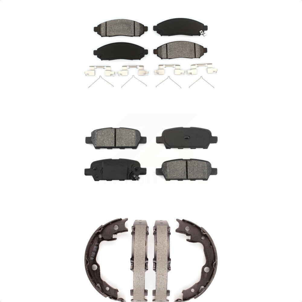[Avant + Arrière] Kit de plaquette (semi-métallique) de frein pour 2011-2013 Nissan LEAF KSN-100824