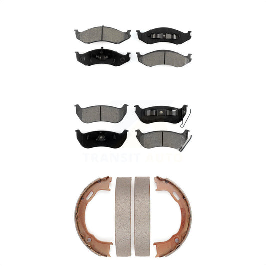 [Avant + Arrière] Kit de plaquette (semi-métallique) de frein pour Jeep Wrangler TJ KSN-100829