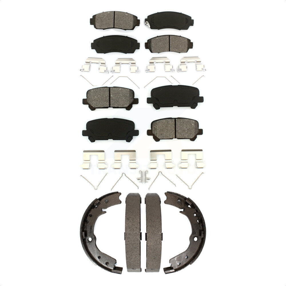 [Avant + Arrière] Kit de plaquette (semi-métallique) de frein pour 2011-2017 Honda Odyssey KSN-100835