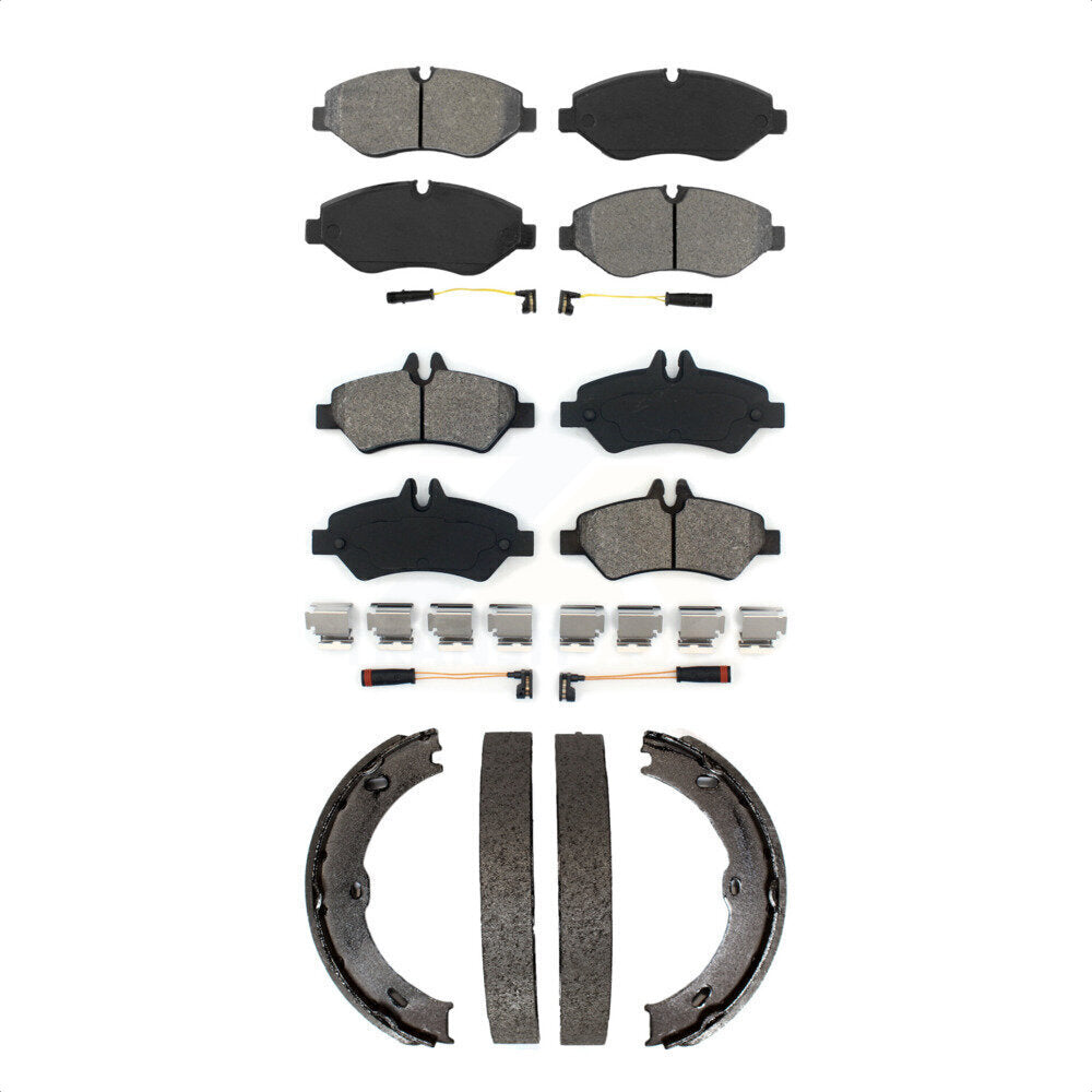 [Avant + Arrière] Kit de plaquette (semi-métallique) de frein pour Sprinter 2500 Mercedes-Benz Freightliner Dodge KSN-100836
