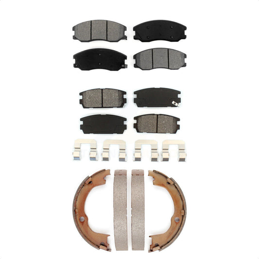 [Avant + Arrière] Kit de plaquette (semi-métallique) de frein pour Chevrolet Equinox Saturn Vue Captiva Sport Pontiac Torrent Suzuki XL-7 KSN-100838 par Transit Auto