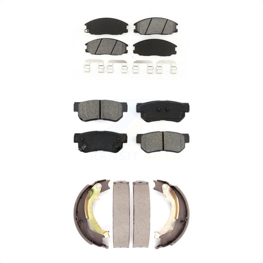 [Avant + Arrière] Kit de plaquette (semi-métallique) de frein pour 2001-2006 Hyundai Santa Fe KSN-100845