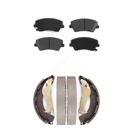 [Avant + Arrière] Kit de plaquette (semi-métallique) de frein pour Hyundai Elantra KSN-100847