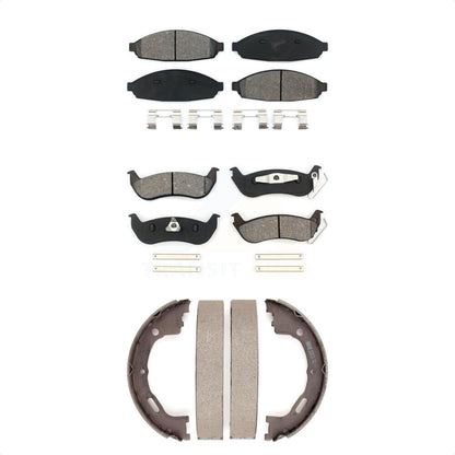 [Avant + Arrière] Kit de plaquette (semi-métallique) de frein pour 2003-2004 Mercury Grand Marquis Ford Crown Victoria Marauder KSN-100858