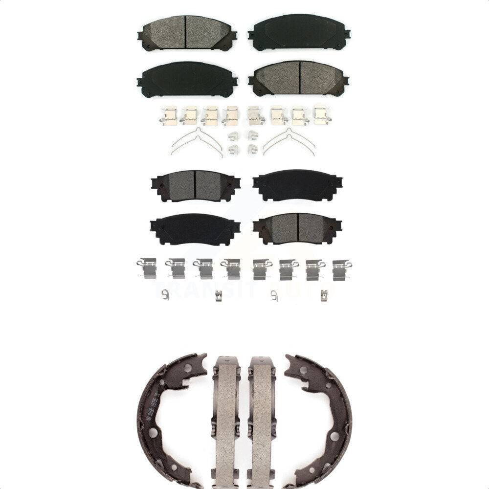 [Avant + Arrière] Kit de plaquette (semi-métallique) de frein pour Toyota Camry TRD KSN-100861 par Transit Auto