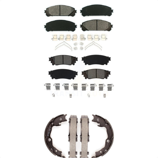[Avant + Arrière] Kit de plaquette (semi-métallique) de frein pour Toyota Camry TRD KSN-100861 par Transit Auto