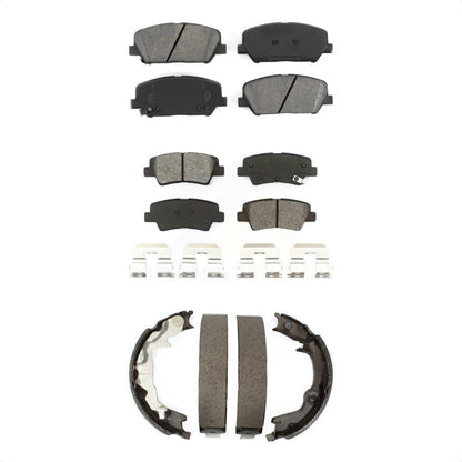 [Avant + Arrière] Kit de plaquette (semi-métallique) de frein pour 2014 Kia Forte Koup SX KSN-100871 par Transit Auto