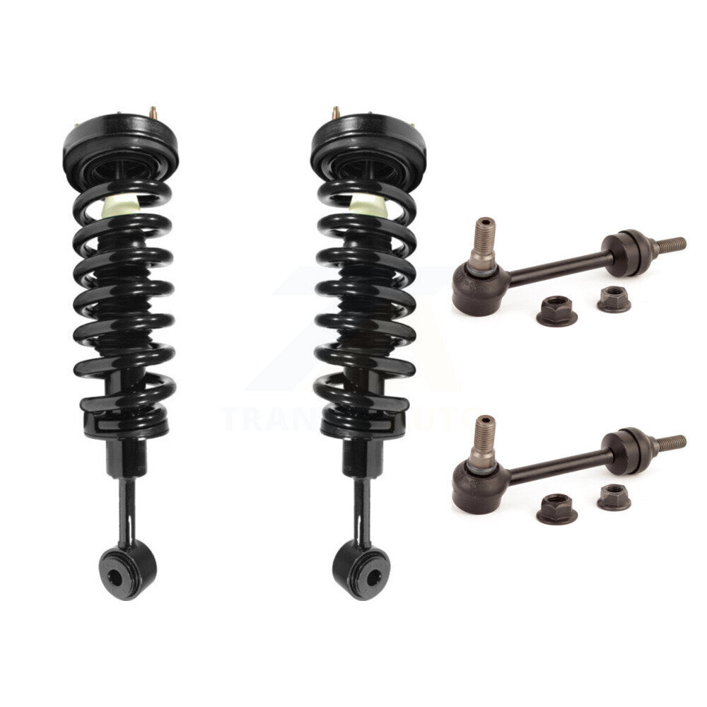 [Avant] Kit d'ensemble de jambe de suspension avec ressort hélicoïdal pour 2004 Ford F-150 4WD Excludes Rear Wheel Drive Vehicles avec Torsion Suspension Lift Kits KSS-100502