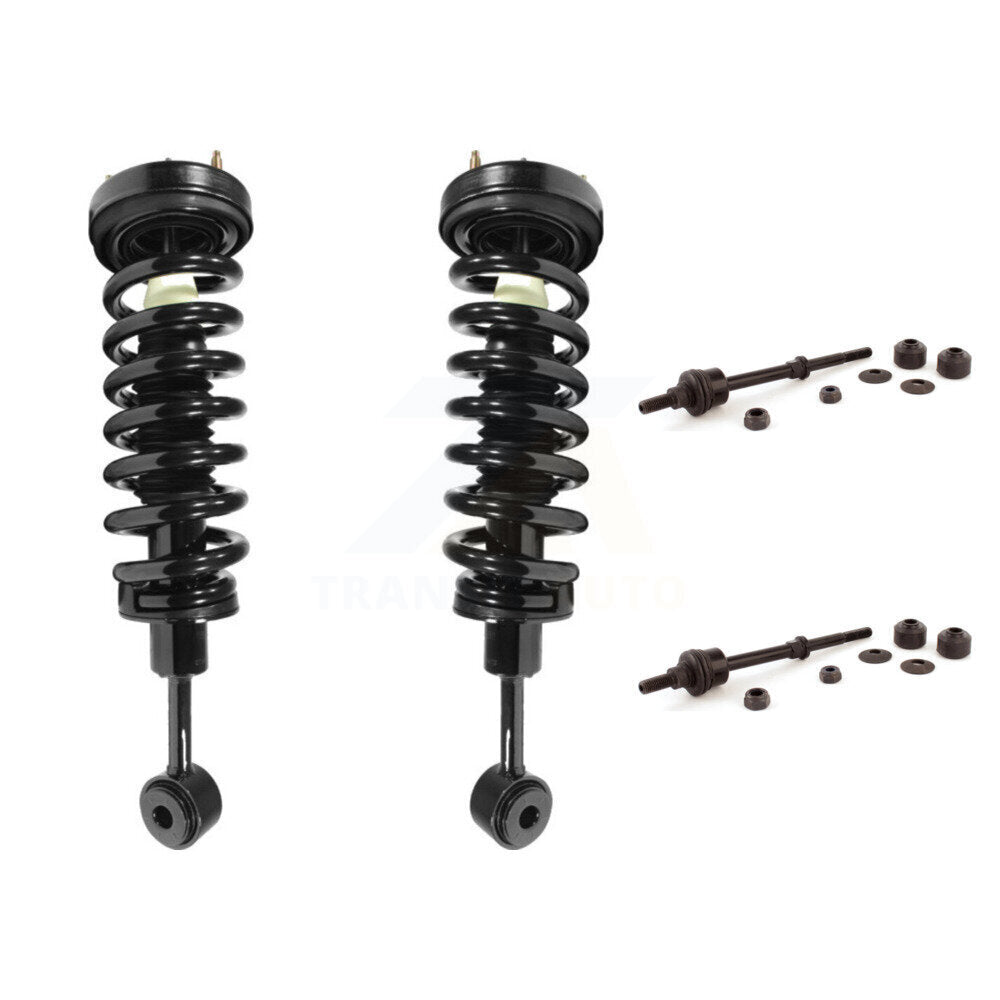 [Avant] Kit d'ensemble de jambe de suspension avec ressort hélicoïdal pour 2006-2008 Ford F-150 Lincoln Mark LT Excludes Rear Wheel Drive Vehicles avec Torsion Suspension Lift Kits 4WD KSS-100503