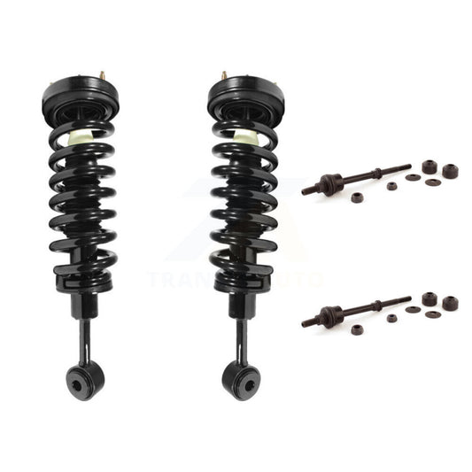 [Avant] Kit d'ensemble de jambe de suspension avec ressort hélicoïdal pour 2006-2008 Ford F-150 Lincoln Mark LT Excludes Rear Wheel Drive Vehicles avec Torsion Suspension Lift Kits 4WD KSS-100503