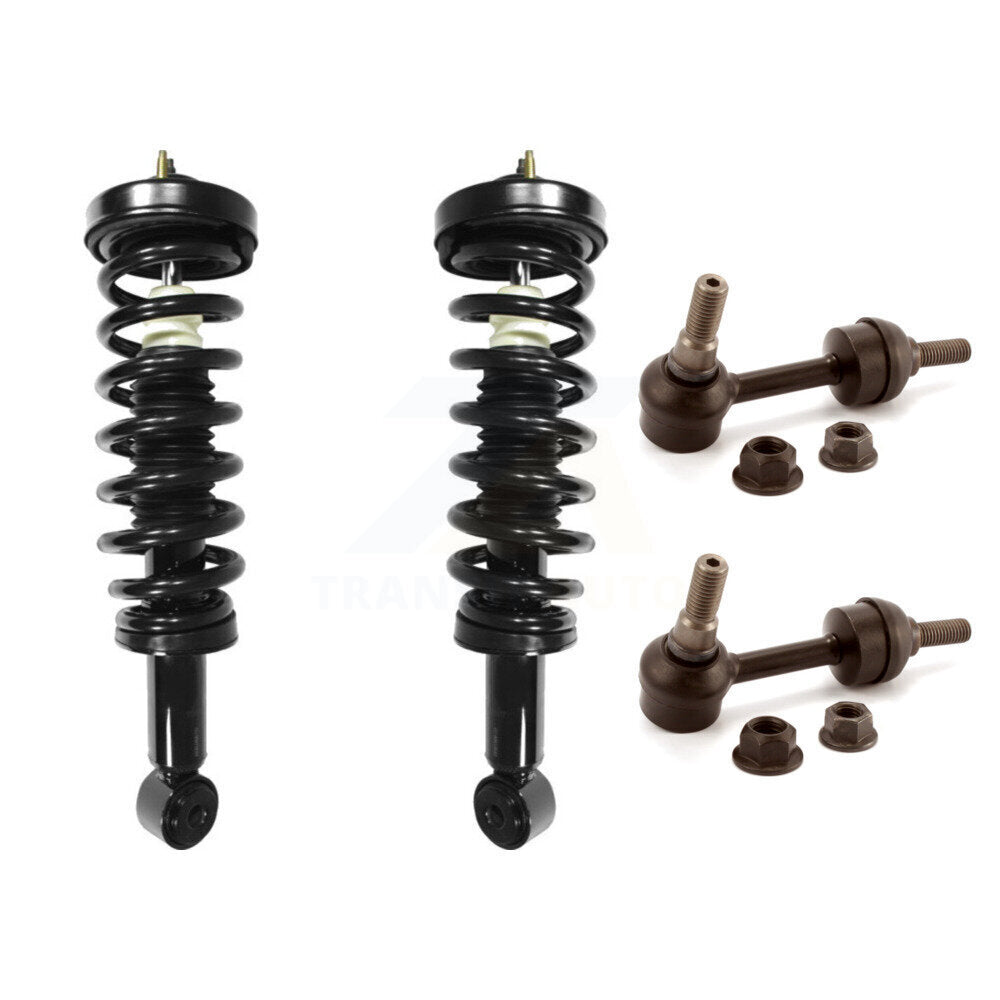[Avant] Kit d'ensemble de jambe de suspension avec ressort hélicoïdal pour 2004 Ford F-150 RWD Excludes All Wheel Drive Vehicles avec Torsion Suspension Lift Kits KSS-100504