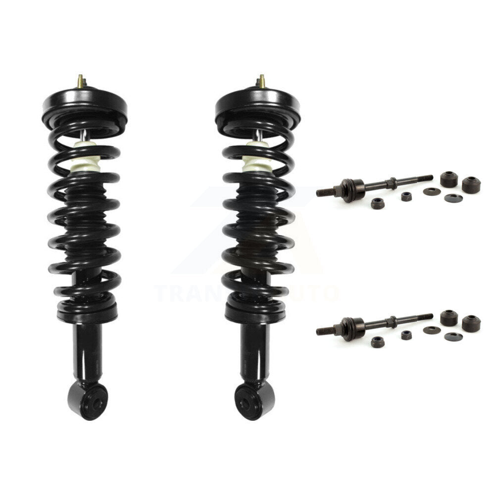 [Avant] Kit d'ensemble de jambe de suspension avec ressort hélicoïdal pour 2006-2008 Ford F-150 Lincoln Mark LT Excludes All Wheel Drive Vehicles avec Torsion Suspension Lift Kits RWD KSS-100505