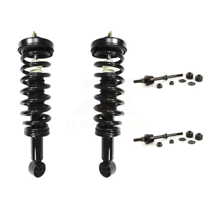 [Avant] Kit d'ensemble de jambe de suspension avec ressort hélicoïdal pour 2006-2008 Ford F-150 Lincoln Mark LT Excludes All Wheel Drive Vehicles avec Torsion Suspension Lift Kits RWD KSS-100505