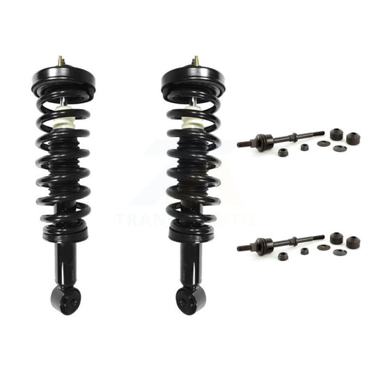 [Avant] Kit d'ensemble de jambe de suspension avec ressort hélicoïdal pour 2006-2008 Ford F-150 Lincoln Mark LT Excludes All Wheel Drive Vehicles avec Torsion Suspension Lift Kits RWD KSS-100505