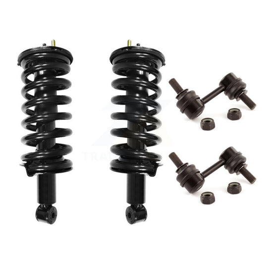 [Avant] Kit d'ensemble de jambe de suspension avec ressort hélicoïdal pour Nissan Titan Armada Infiniti QX56 Pathfinder INFINITI TITAN Excludes Rear Wheel Drive 4WD KSS-100511