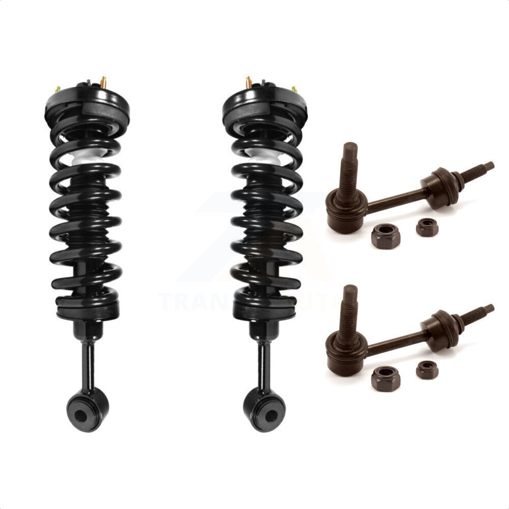 [Avant] Kit d'ensemble de jambe de suspension avec ressort hélicoïdal pour 2006 Ford Expedition Lincoln Navigator Excludes Air Suspension KSS-100519 par Transit Auto
