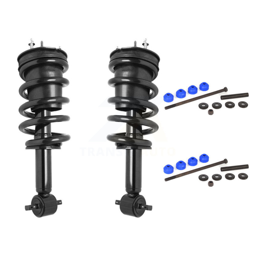 [Avant] Kit d'ensemble de jambe de suspension avec ressort hélicoïdal pour Chevrolet Silverado 1500 GMC Sierra LD Limited Excludes All Wheel Drive RWD KSS-100525