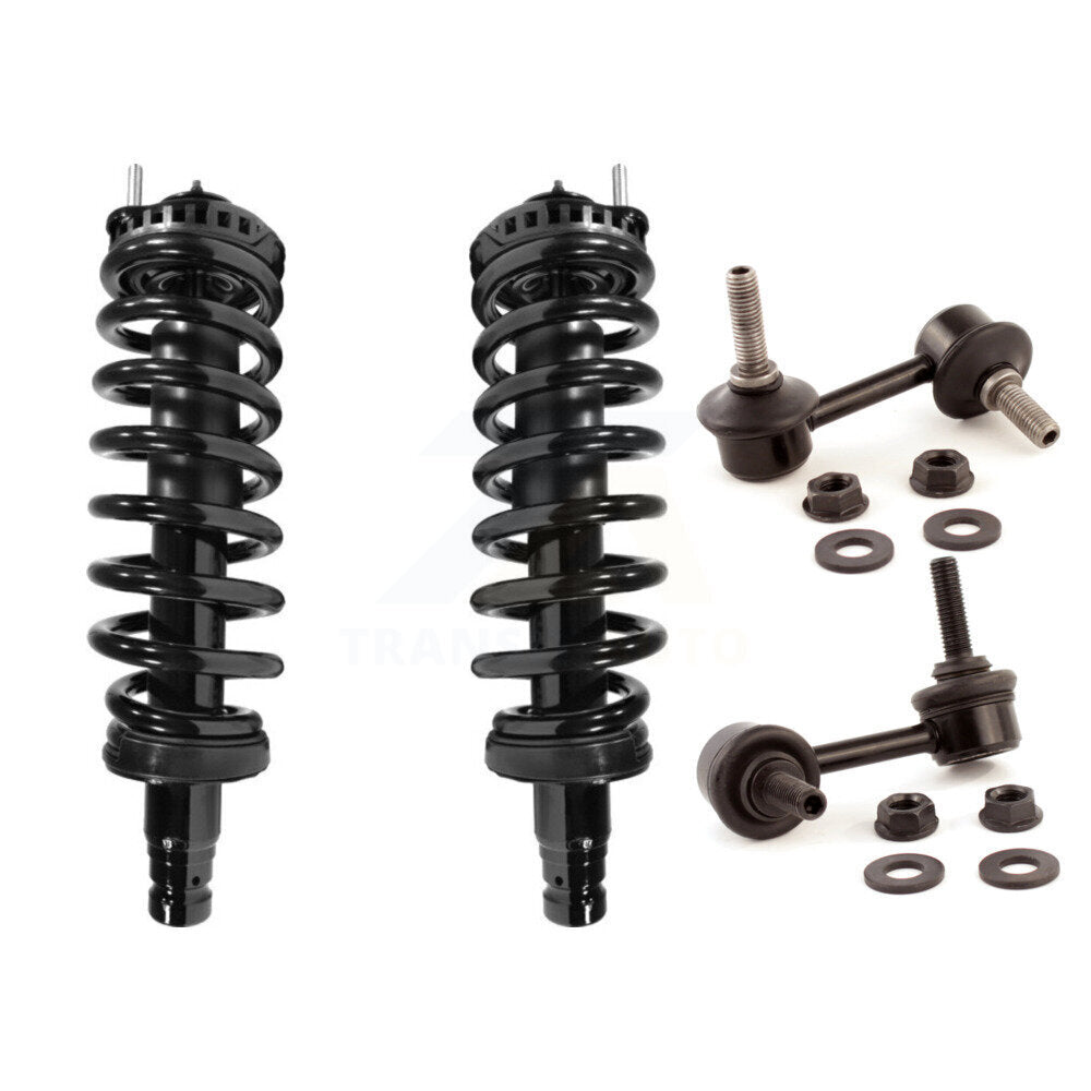 [Avant] Kit d'ensemble de jambe de suspension avec ressort hélicoïdal pour Chevrolet Trailblazer GMC Envoy EXT XL Oldsmobile Bravada Isuzu Ascender Excludes V8 Models KSS-100543