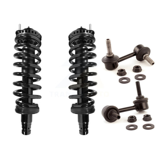 [Avant] Kit d'ensemble de jambe de suspension avec ressort hélicoïdal pour Chevrolet Trailblazer GMC Envoy EXT XL Oldsmobile Bravada Isuzu Ascender Excludes V8 Models KSS-100543