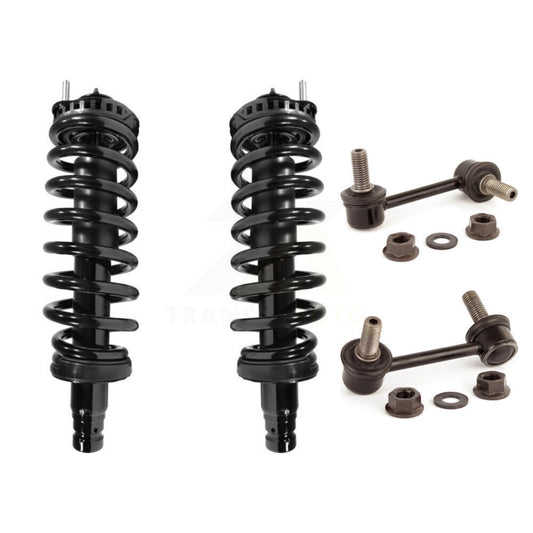 [Avant] Kit d'ensemble de jambe de suspension avec ressort hélicoïdal pour Chevrolet Trailblazer GMC Envoy EXT XL Buick Rainier Isuzu Ascender Saab 9-7x Oldsmobile Bravada Excludes V8 Models KSS-100544