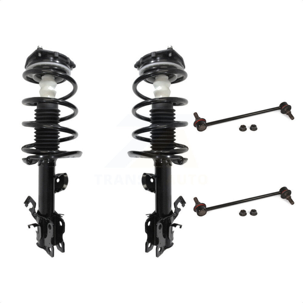 [Avant] Kit d'ensemble de jambe de suspension avec ressort hélicoïdal pour 2011-2017 Nissan Juke S SL SV avec FWD Excludes All Wheel Drive Nismo Models KSS-100663 par Transit Auto