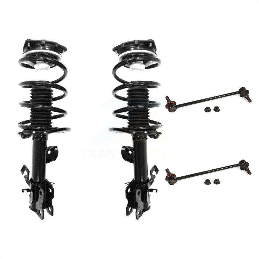 [Avant] Kit d'ensemble de jambe de suspension avec ressort hélicoïdal pour 2011-2017 Nissan Juke S SL SV avec AWD Excludes Wheel Drive Nismo Models KSS-100664 par Transit Auto