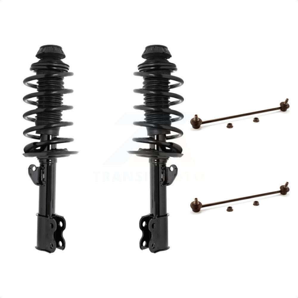 [Avant] Kit d'ensemble de jambe de suspension avec ressort hélicoïdal pour 2012-2015 Toyota Prius C KSS-100677 par Transit Auto