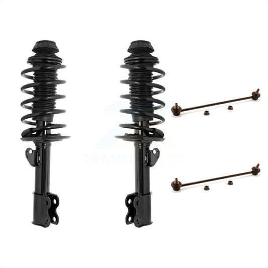 [Avant] Kit d'ensemble de jambe de suspension avec ressort hélicoïdal pour 2012-2015 Toyota Prius C KSS-100677 par Transit Auto