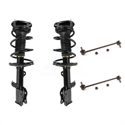 [Avant] Kit d'ensemble de jambe de suspension avec ressort hélicoïdal pour 2003-2008 Toyota Corolla KSS-100774 par Transit Auto