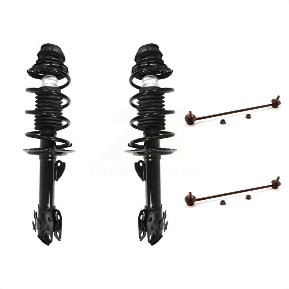 [Avant] Kit d'ensemble de jambe de suspension avec ressort hélicoïdal pour 2006-2015 Toyota Yaris KSS-100778 par Transit Auto