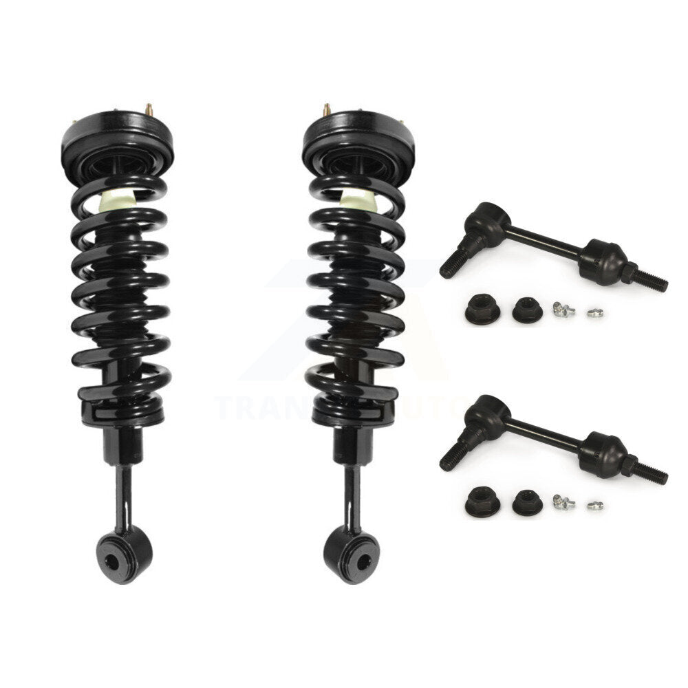 [Avant] Kit d'ensemble de jambe de suspension avec ressort hélicoïdal pour 2004 Ford F-150 4WD Excludes Rear Wheel Drive Vehicles avec Torsion Suspension Lift Kits KSS-100825