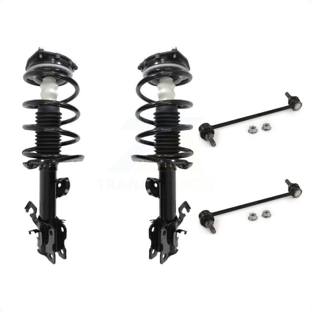 [Avant] Kit d'ensemble de jambe de suspension avec ressort hélicoïdal pour 2011-2017 Nissan Juke S SL SV avec FWD Excludes All Wheel Drive Nismo Models KSS-100912 par Transit Auto