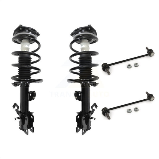 [Avant] Kit d'ensemble de jambe de suspension avec ressort hélicoïdal pour 2011-2017 Nissan Juke S SL SV avec FWD Excludes All Wheel Drive Nismo Models KSS-100912 par Transit Auto
