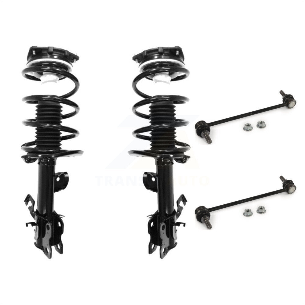 [Avant] Kit d'ensemble de jambe de suspension avec ressort hélicoïdal pour 2011-2017 Nissan Juke S SL SV avec AWD Excludes Wheel Drive Nismo Models KSS-100913 par Transit Auto