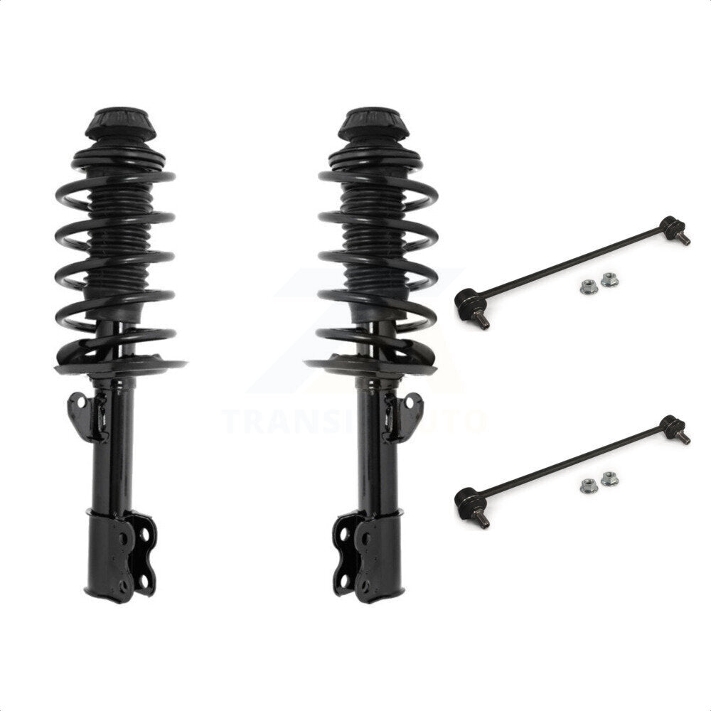 [Avant] Kit d'ensemble de jambe de suspension avec ressort hélicoïdal pour 2012-2015 Toyota Prius C KSS-100923 par Transit Auto