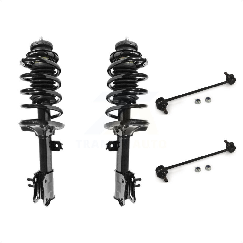 [Avant] Kit d'ensemble de jambe de suspension avec ressort hélicoïdal pour Chevrolet Aveo Aveo5 Pontiac G3 Suzuki Wave Wave5 Swift+ KSS-100950 par Transit Auto
