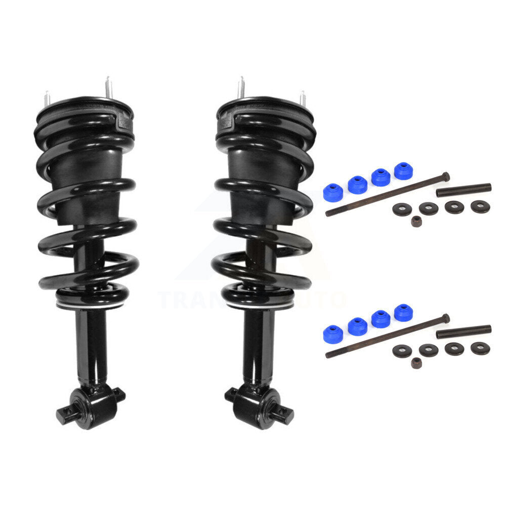 [Avant] Kit d'ensemble de jambe de suspension avec ressort hélicoïdal pour Chevrolet Silverado 1500 GMC Sierra Excludes Electronic Suspension KSS-101037