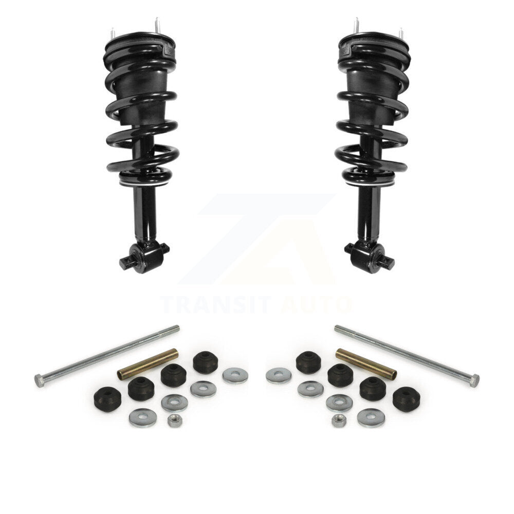 [Avant] Ensemble de jambe de suspension avec ressort hélicoïdal pour 2007-2013 GMC Sierra 1500 Chevrolet Silverado KSS-101052