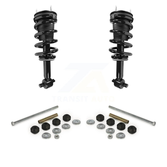 [Avant] Ensemble de jambe de suspension avec ressort hélicoïdal pour 2007-2013 GMC Sierra 1500 Chevrolet Silverado KSS-101052
