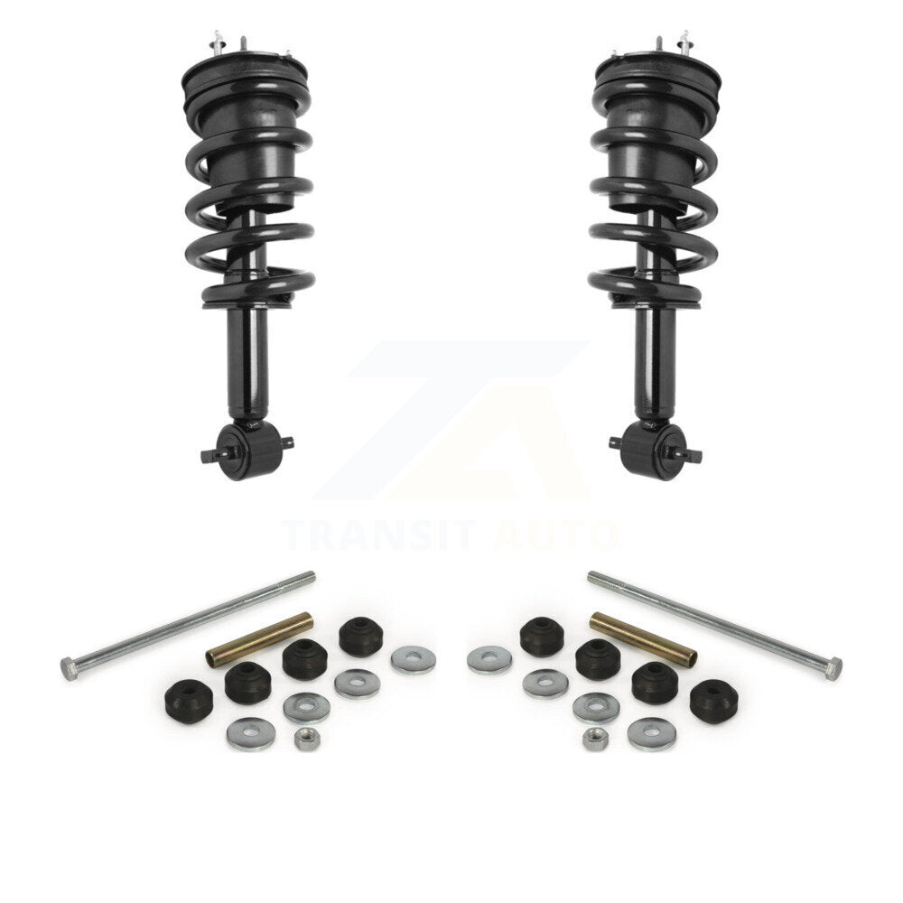 [Avant] Ensemble de jambe de suspension avec ressort hélicoïdal pour GMC Sierra 1500 Chevrolet Silverado LD Limited RWD KSS-101054