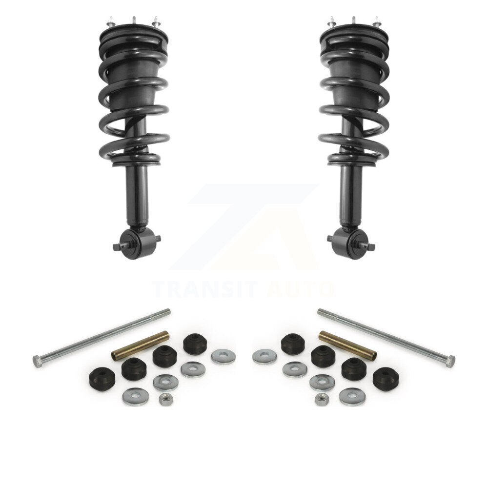 [Avant] Ensemble de jambe de suspension avec ressort hélicoïdal pour GMC Sierra 1500 Chevrolet Silverado LD Limited 4WD KSS-101055