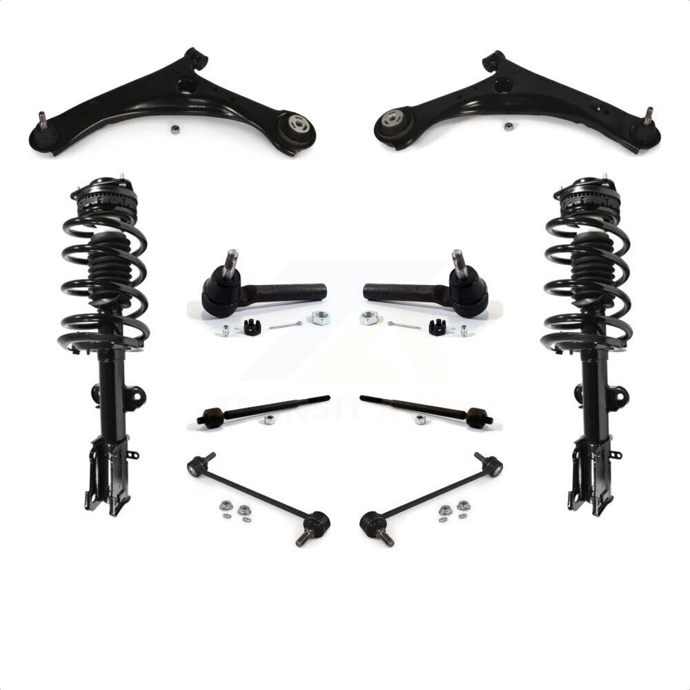 [Avant] Kit d'ensemble de bras de suspension et joint à rotule pour 2008-2010 Chrysler Town & Country Dodge Grand Caravan Excludes Models avec Nivomat Rear Suspension KSS-103927 par Transit Auto