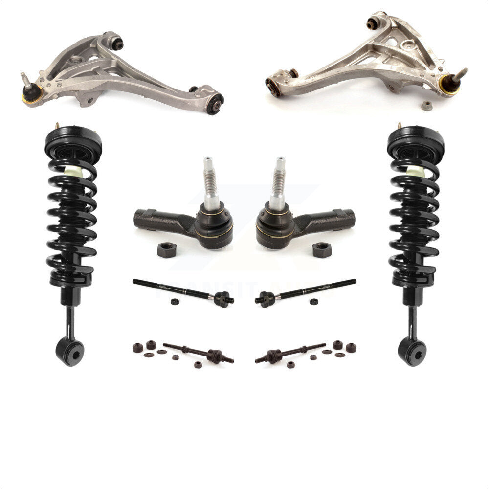 [Avant] Kit d'ensemble de bras de suspension et joint à rotule pour Ford F-150 Lincoln Mark LT 4WD KSS-103957 par Transit Auto