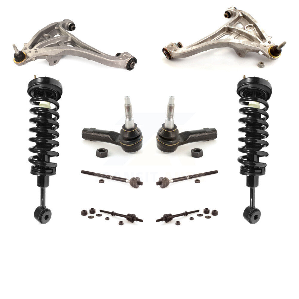 [Avant] Kit d'ensemble de bras de suspension et joint à rotule pour 2006 Ford F-150 4WD Excludes Rear Wheel Drive Vehicles avec Torsion Suspension Lift Kits KSS-103959