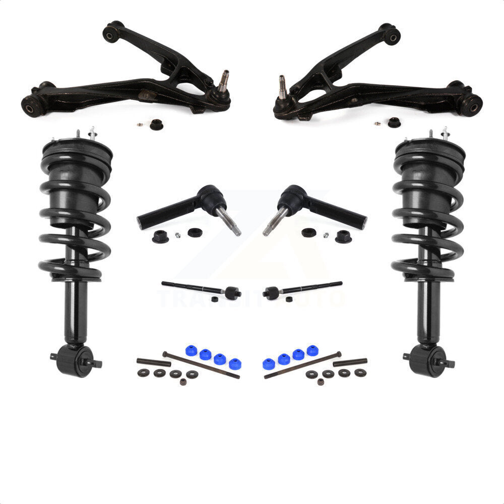 [Avant] Kit d'ensemble de bras de suspension et joint à rotule pour 2014-2016 Chevrolet Silverado 1500 GMC Sierra Excludes All Wheel Drive RWD KSS-103970 par Transit Auto