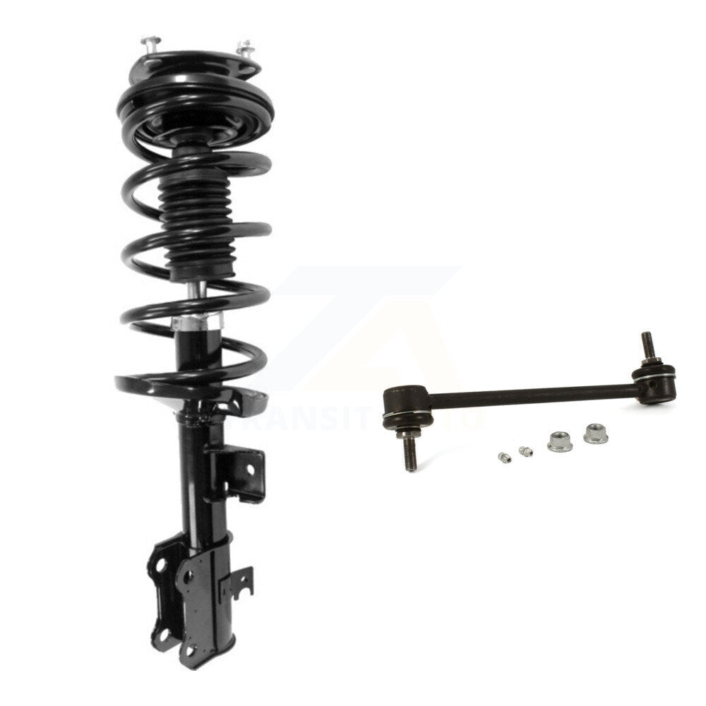 [Avant Gauche] Ensemble de jambe de suspension avec ressort hélicoïdal pour 2010-2013 Ford Transit Connect KSS-104456