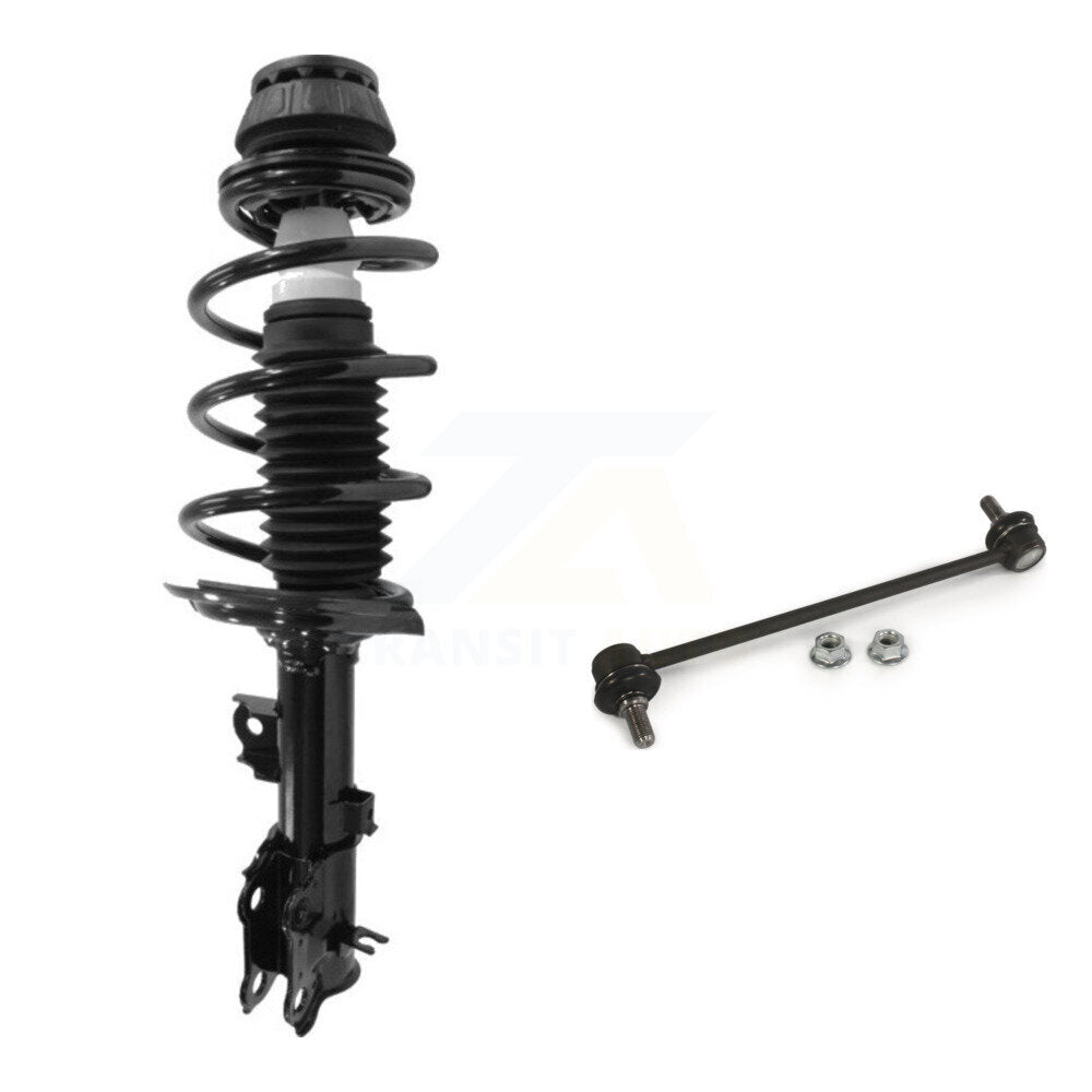 [Avant Gauche] Ensemble de jambe de suspension avec ressort hélicoïdal pour 2012-2017 Hyundai Accent Kia Rio KSS-104457